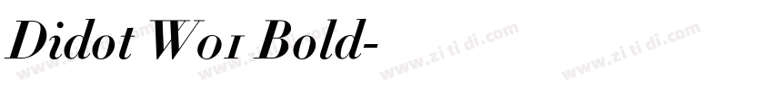Didot W01 Bold字体转换